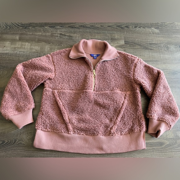 JOYLAB Sherpa Zip Pullover - Picture 1 of 2